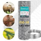 Tela Mangueirão Galvanizada Fio 18 Malha 3 1,80x50m Brinde Rolo Arame Fio 16 1Kg Porco Carneiro Reforçado