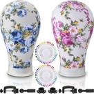Tela Mannequin Heads DoubleFill de 22 polegadas para perucas com suporte