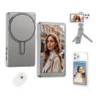 Tela Monitor de Selfie Vlog para Celular com Fixação Magnética, Conexão Sem Fio, Bateria Recarregável e Acessórios Inclusos