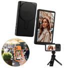 Tela Monitor Selfie Magnético Sem Fio 4K para Celular Gravar Vlog Câmera Traseira PRETO