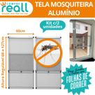 Tela Mosquiteira Ajustável para Janela 68 a 127cm x 60cm Alumínio Kit 2