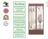 Tela mosquiteira magnética cor marrom tecido estampada - 86x215 cm Tela mosquiteira magnética cor marrom tecido estampada - 86x215 cm