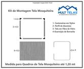 Tela Mosquiteiro - Kit Econômico para Montagem de Janelas