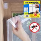 Tela Mosquiteiro Para Janela 0,86x105cm Com tiras autocolantes Autocolante Pernilongo Removível Tela Mosquiteiro Para Janela 0,86x105cm Com tiras autocolantes Autocolante Pernilongo Removível