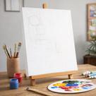 Tela Para Pintura 27x35 Painel Pronta Para Uso com Moldura de Madeira 100 Algodão Ideal Para Acrílica e a Óleo Tela Para Pintura 27x35 Painel Pronta Para Uso com Moldura de Madeira 100 Algodão Ideal Para Acrílica e a Óleo