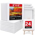 Tela para Pintura Esticada ESRICH 20 x 20 cm, Kit com 24, Chassi de Madeira Preparado Tela para Pintura Esticada ESRICH 20 x 20 cm, Kit com 24, Chassi de Madeira Preparado