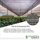 Tela para proteção de orquídeas 50% 3x10