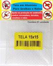 Tela Para Ralo Grelha em Alumínio 15x15 Cm Anti-inseto