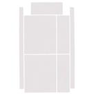Tela Plástica para Bolsa 23,8 x 19,8cm Branca Círculo - 3 Unidades Tela Plástica para Bolsa 23,8 x 19,8cm Branca Círculo - 3 Unidades