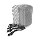 Tela protetor calha alum 17cm x6.00m