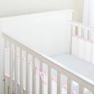 Tela Protetor Respiravel De Berço Baby Deluxe Rosa Chevron Maior Circulação De Ar com fechos laterais protecao para o bebe Chá De Bebe Revelação Tela Protetor Respiravel De Berço Baby Deluxe Rosa Chevron Maior Circulação De Ar com fechos laterais protecao para o bebe Chá De Bebe Revelação