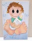 Tela quadro Baby azul - 30x20