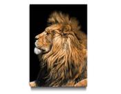 Tela Quadro Decorativo p para Sala Quarto Leão King Perfil 130x90