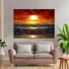 Tela Quadro Decorativo Para sala Paraor do Sol Pararaia arte 60x40 Quadro Quarto Hall Cozinha