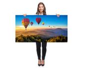 Tela Quadro Decorativo Sala 100x50 Balões Capadocia Quadro para Quarto Hall Escritório