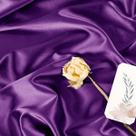 Tela Satinada Charmeuse MLMW Púrpura 5.5 m x 152 cm Seda Suave