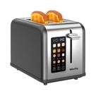 Tela sensível ao toque Toaster Mecity 2 Slice, 1,5 cm de largura, slot 825 W
