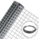 Tela Soldada 25mm 10x0,50m + Arame Galvanizado 18 BWG 10m Tela Soldada 25mm 10x0,50m + Arame Galvanizado 18 BWG 10m