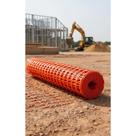 Tela Tapume Laranja 1,20m x 50m Isolamento Obras Segurança