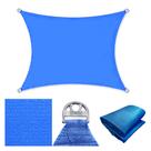 Tela Toldo Sombreamento 90% Cor Azul Cobertura Decorativa 2x2 Metros