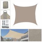Tela Toldo Sombreamento Solar Shade 4x4m Com Kit Instalação Garagens Quintais Permeável Sombra Tela Toldo Sombreamento Solar Shade 4x4m Com Kit Instalação Garagens Quintais Permeável Sombra