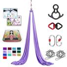 Telas Aéreas ZYOSJK 10m Columpio de Yoga Aéreo (LILA CLARO)