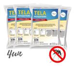 Telas Para Janela Kit 4 Proteção Contra Inseto Mosquito Top