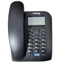 Telefone com Bina Intelbras TC 60 ID Preto Fixo Viva Voz Display Iluminado Residencial Comercial