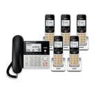 Telefone com fio/sem fio VTech VG208-5 DECT 6.0 5 aparelhos prateado/preto