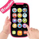 Telefone de brinquedo BABYFUNY 15 funções para meninas de 1 a 2 anos com som Telefone de brinquedo BABYFUNY 15 funções para meninas de 1 a 2 anos com som