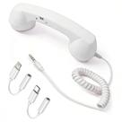 Telefone de mão retrô FTNA com fio, 3,5 mm, USB-C e Lightning Telefone de mão retrô FTNA com fio, 3,5 mm, USB-C e Lightning
