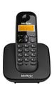 Telefone Digital Sem Fio com Display TS 3110 Preto e Identificador de Chamadas - Intelbras