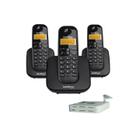 Telefone Fixo 3g Gsm Sem Fio Chip Na Interface + 2 Ramais TS3113 ID 3 Telefone Fixo 3g Gsm Sem Fio Chip Na Interface + 2 Ramais TS3113 ID 3