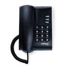 Telefone Fixo Com Fio Intelbras Pleno Sem Chave Preto