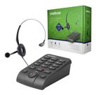 Telefone Fixo com Headset e Base Discadora Intelbras Hsb 50