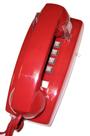 Telefone fixo Cortelco ITT-2554-V-RD Suporte de parede vermelho Telefone fixo Cortelco ITT-2554-V-RD Suporte de parede vermelho