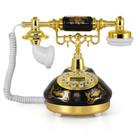 Telefone fixo Dyna-Living vintage em cerâmica com LCD retrô
