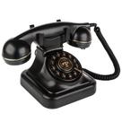 Telefone fixo Sangyn Retro com controle de campainha preto Telefone fixo Sangyn Retro com controle de campainha preto