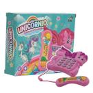 Telefone infantil Unicórnio Brinquedo Rosa Educativo Telefone infantil Unicórnio Brinquedo Rosa Educativo