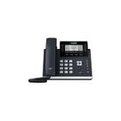 Telefone IP Yealink SIP-T43U com fio para montagem na parede cinza clássico