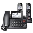 Telefone Panasonic KX-TGF852B com fio/sem fio com bloco de chamadas Telefone Panasonic KX-TGF852B com fio/sem fio com bloco de chamadas