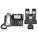 Telefone residencial AT&T DECT 6.0 com fio/sem fio com 3 aparelhos CL84318