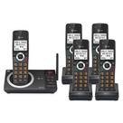 Telefone residencial sem fio AT&T CL82518 com 5 aparelhos e secretária eletrônica