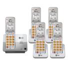 Telefone residencial sem fio AT&T DECT 6.0 Display LCD de 5 aparelhos