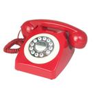 Telefone retrô com fio TelPal Red 80's Classic Phone Telefone retrô com fio TelPal Red 80's Classic Phone