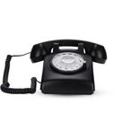 Telefone rotativo Acogedor Vintage Retro Landline 1960 preto