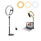 Telefone selfie de 10" Desk Ring Light NANBEITONG com suporte