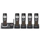 Telefone sem fio AT&T CL82519 DECT 6.0 com 5 aparelhos com secretária eletrônica