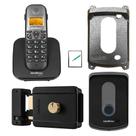 Telefone sem fio Bina Intelbras com Ramal TIS 5010 Fechadura