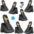 Telefone Sem Fio Com 6 Ramal Entrada Chip 3G Combo Oficial